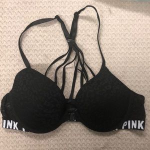 VS Pink front close push up bra. Size 34b